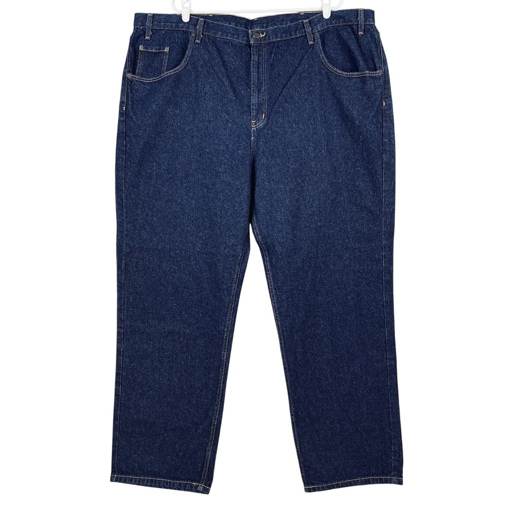 RURAL KING Men's Work Denim Jeans 48X30 Regular Fit Over Boots Cotton Blue NWT